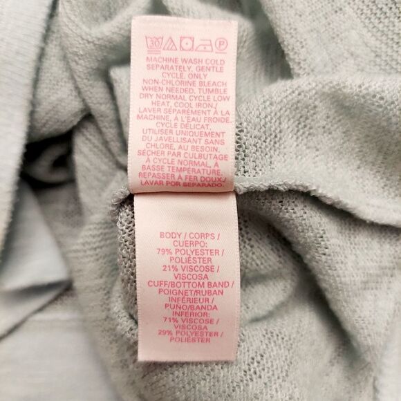 VICTORIA SECRET Sage Green Short Sleeve Boxy Cut Lounge Knit Top - Picture 7 of 7